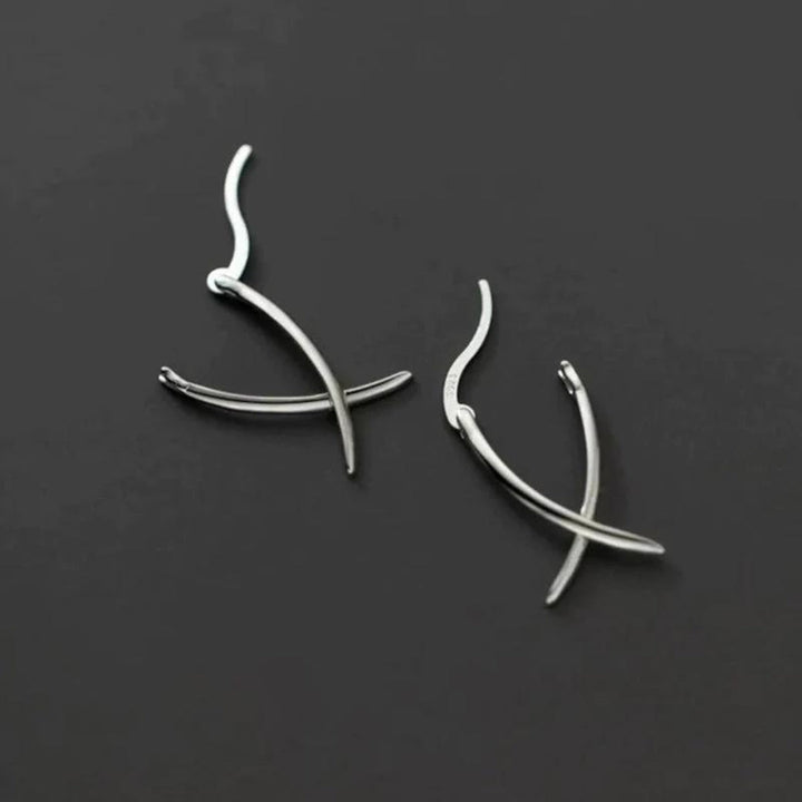Four You ™ - Zilveren Kruis Oorbellen - 50% Korting - Four Kids