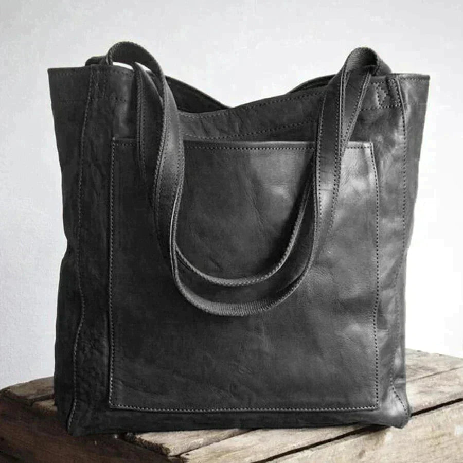 LuxeLeer® | Vintage Leren Schoudertas voor Vrouwen - Winkeltje van Anouk