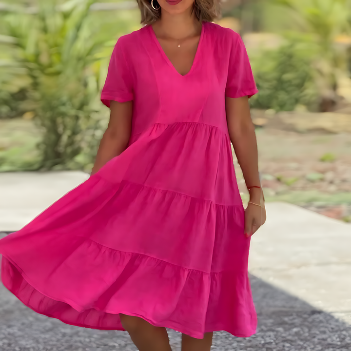 Marijke® - Kleid mit V-Ausschnitt