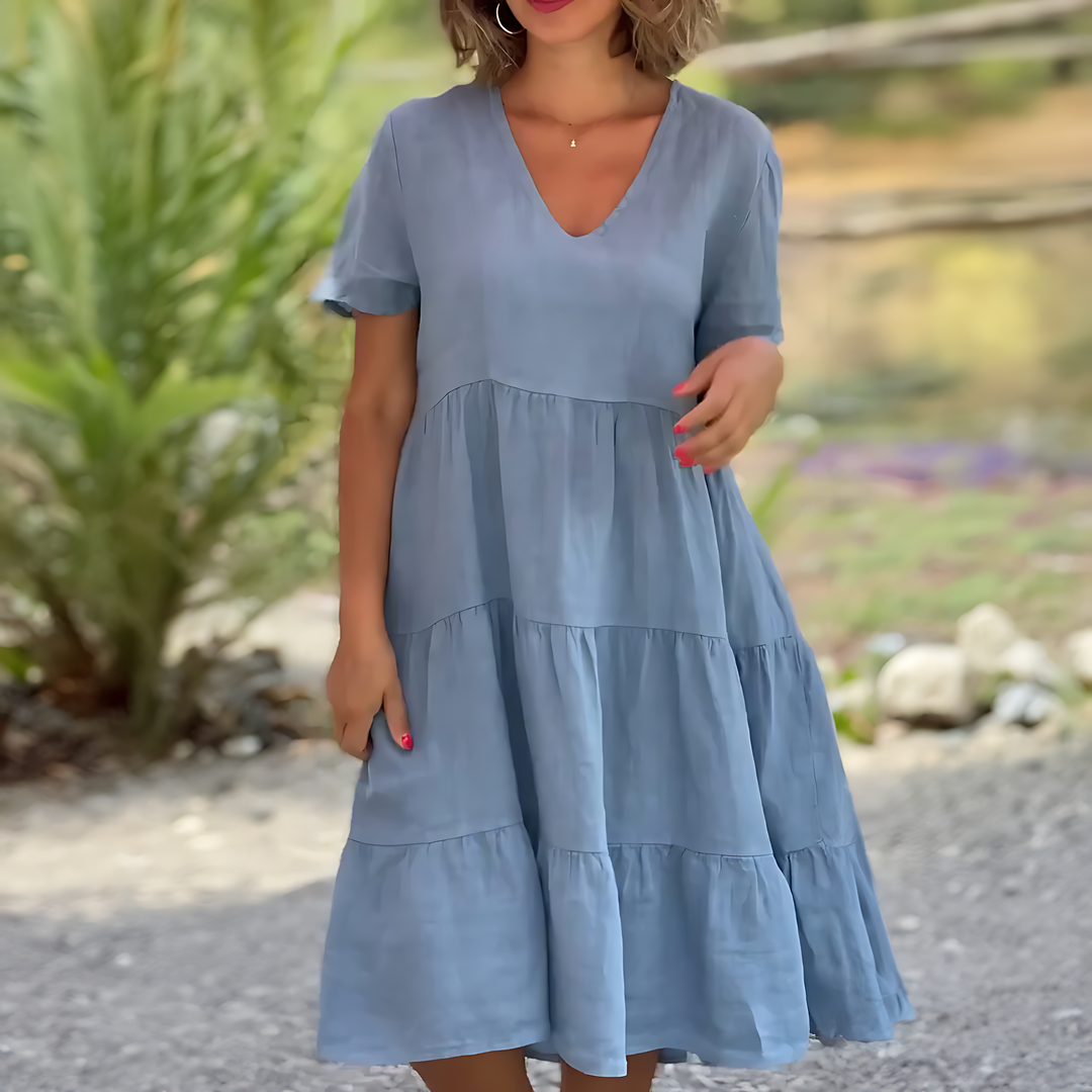 Marijke® - Kleid mit V-Ausschnitt