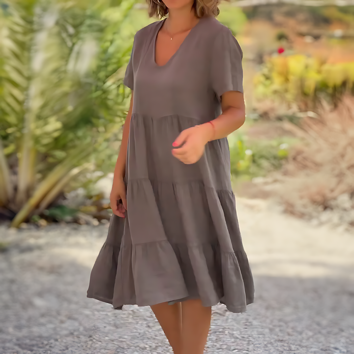 Marijke® - Kleid mit V-Ausschnitt