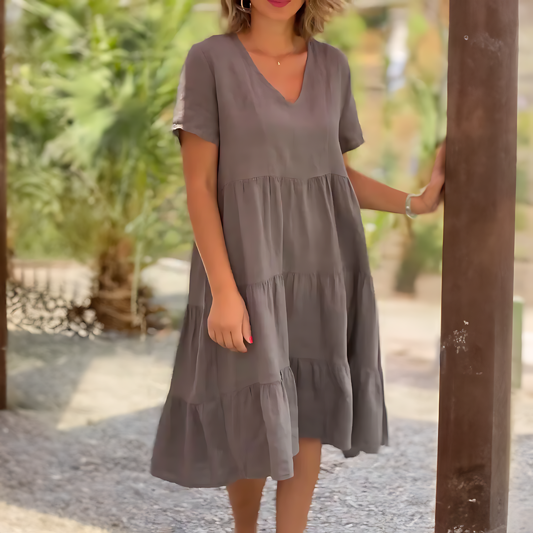 Marijke® - Kleid mit V-Ausschnitt